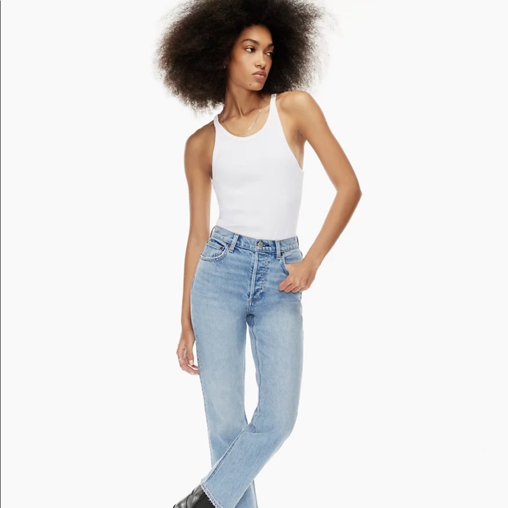 Aritzia Denim forum high rise arlo straight jeans